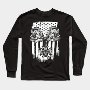 Celtic Cross American Flag Long Sleeve T-Shirt